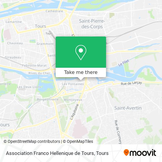 Association Franco Hellenique de Tours map