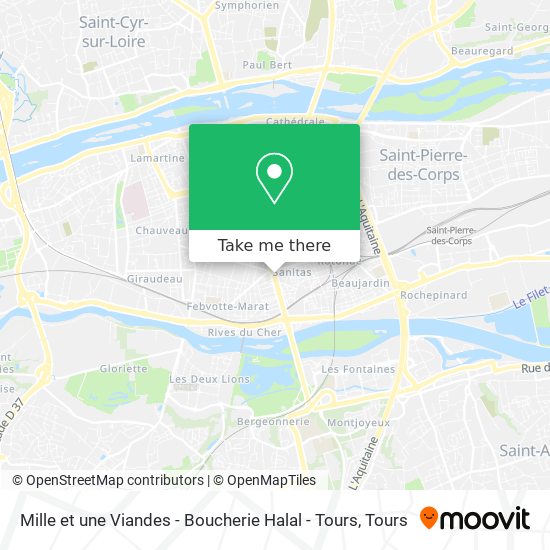 Mille et une Viandes - Boucherie Halal - Tours map