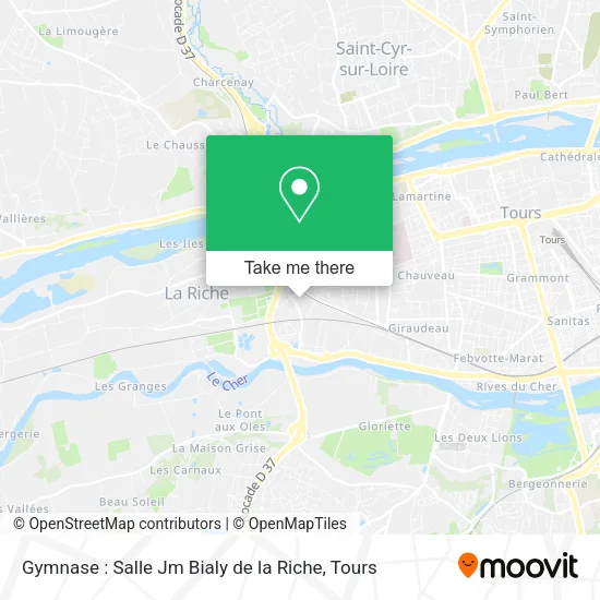 Gymnase : Salle Jm Bialy de la Riche map
