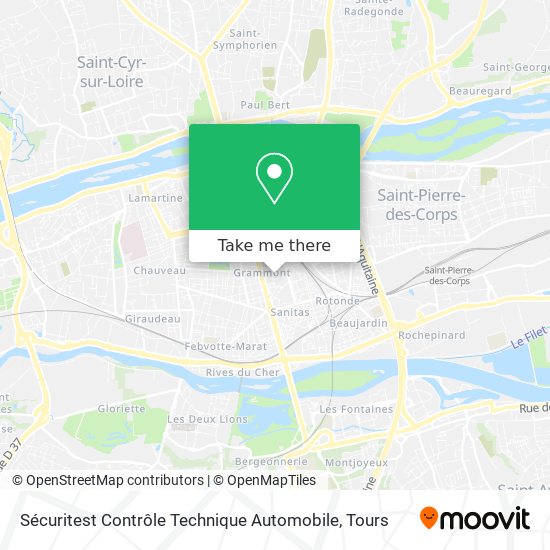 Sécuritest Contrôle Technique Automobile map