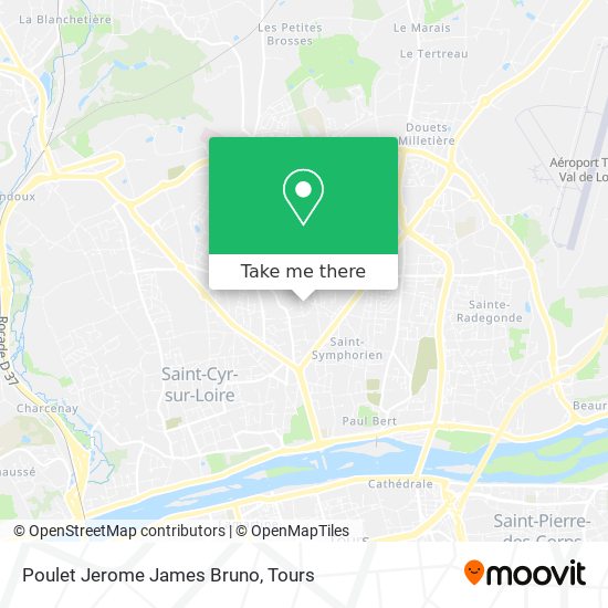 Poulet Jerome James Bruno map