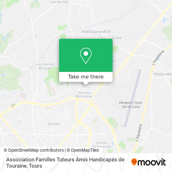 Association Familles Tuteurs Amis Handicapés de Touraine map
