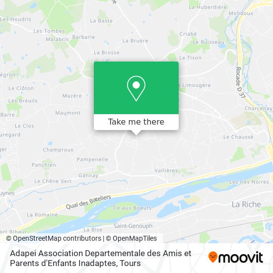 Adapei Association Departementale des Amis et Parents d'Enfants Inadaptes map
