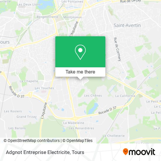 Adgnot Entreprise Electricite map