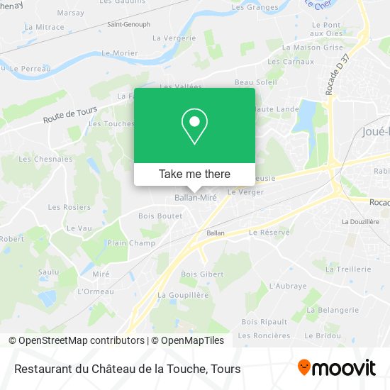 Mapa Restaurant du Château de la Touche