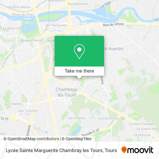 Lycée Sainte Marguerite Chambray les Tours map