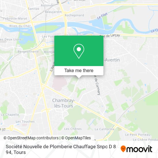 Mapa Société Nouvelle de Plomberie Chauffage Snpc D 8 94
