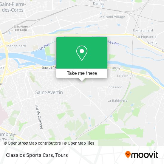 Classics Sports Cars map