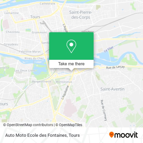 Auto Moto Ecole des Fontaines map