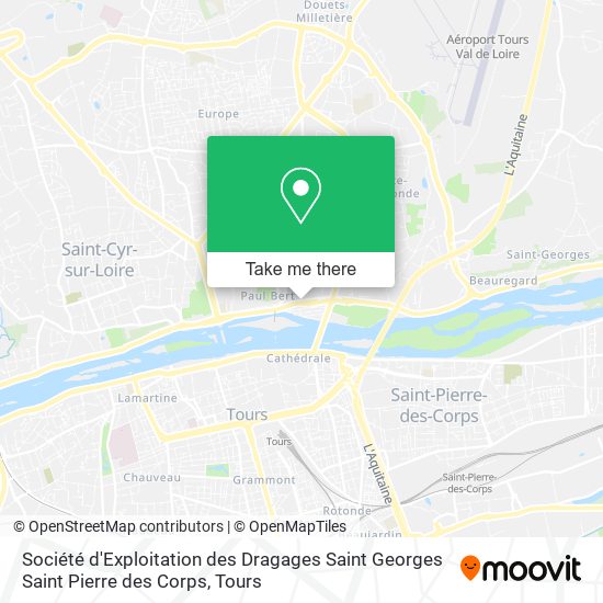 Société d'Exploitation des Dragages Saint Georges Saint Pierre des Corps map