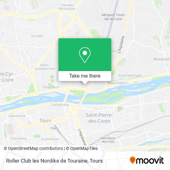 Roller Club les Nordiks de Touraine map