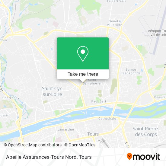 Mapa Abeille Assurances-Tours Nord