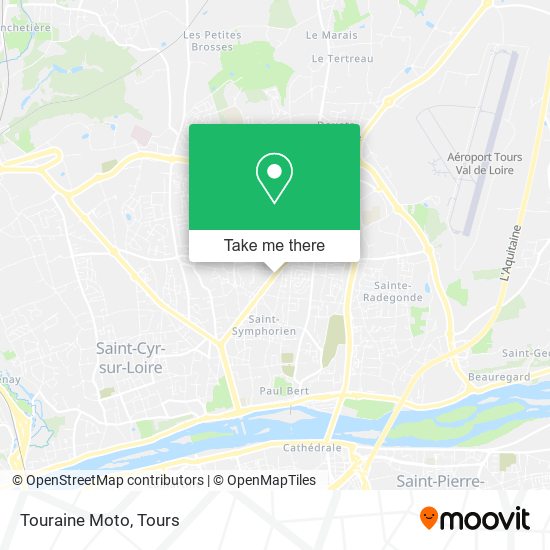 Touraine Moto map