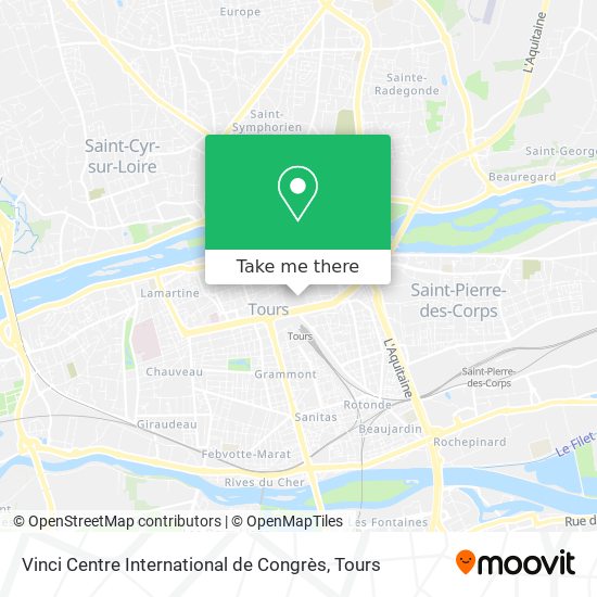 Vinci Centre International de Congrès map