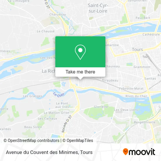 Avenue du Couvent des Minimes map