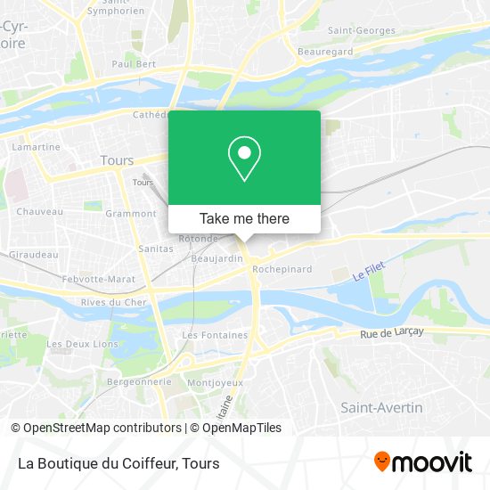 La Boutique du Coiffeur map