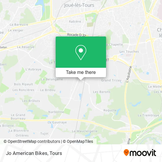 Jo American Bikes map