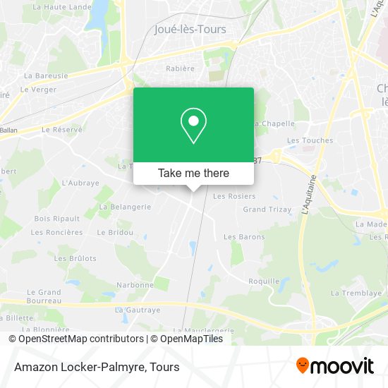 Amazon Locker-Palmyre map