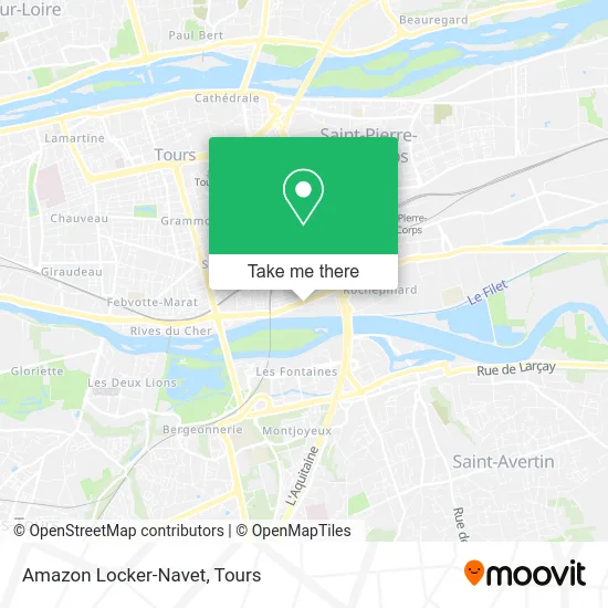 Amazon Locker-Navet map