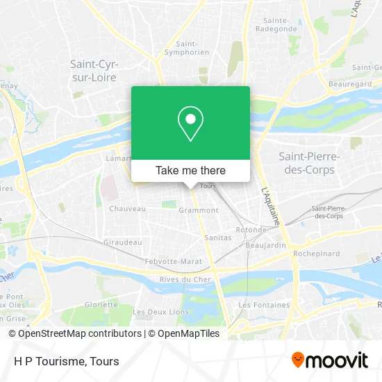 H P Tourisme map