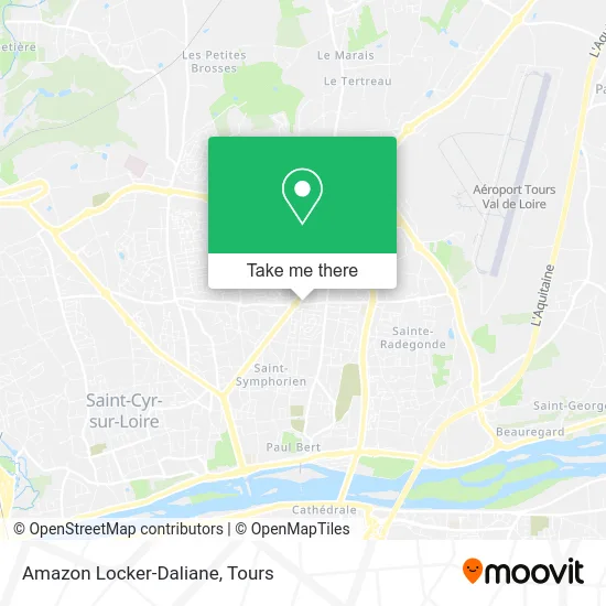 Amazon Locker-Daliane map