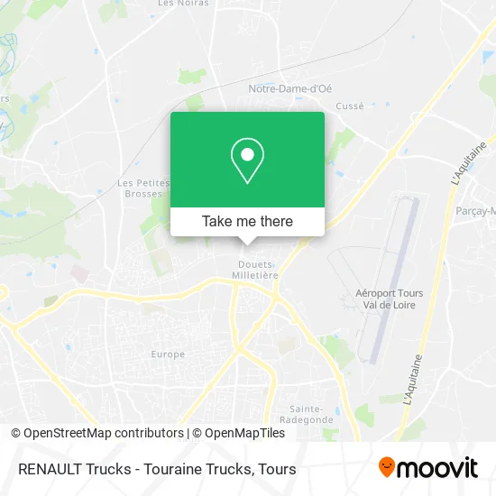 RENAULT Trucks - Touraine Trucks map
