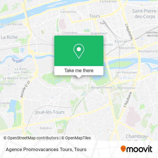 Agence Promovacances Tours map