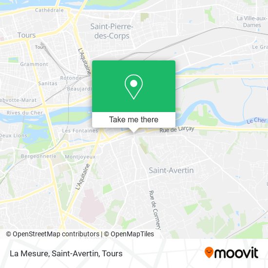 La Mesure, Saint-Avertin map