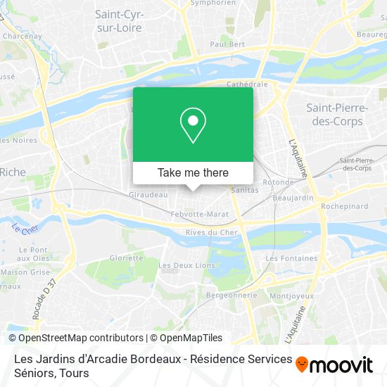 Les Jardins d'Arcadie Bordeaux - Résidence Services Séniors map