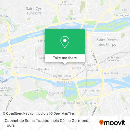 Cabinet de Soins Traditionnels Céline Germond map