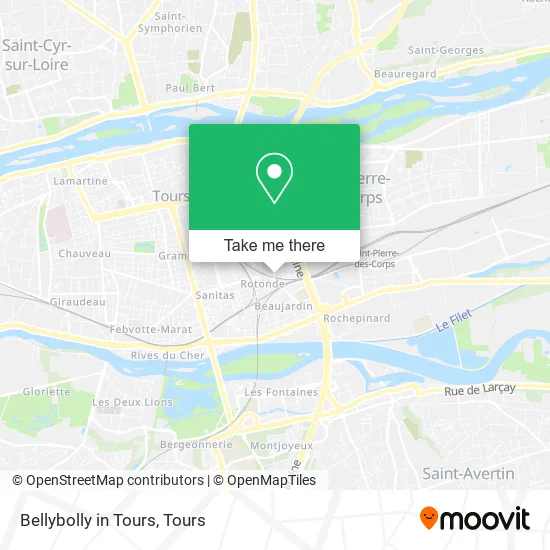 Bellybolly in Tours map