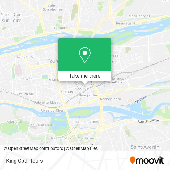 King Cbd map
