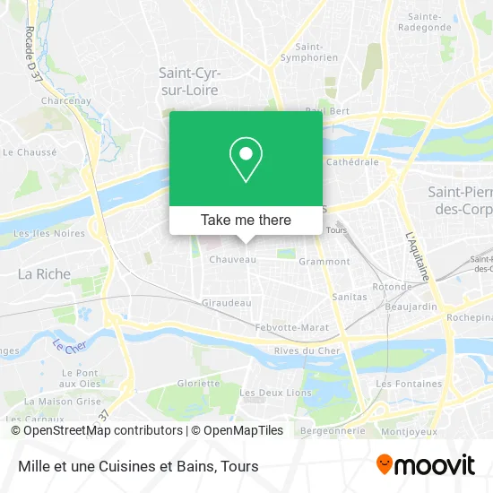 Mille et une Cuisines et Bains map