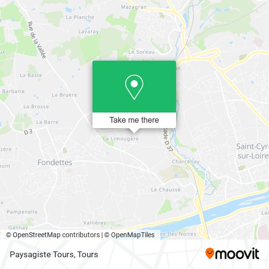 Mapa Paysagiste Tours