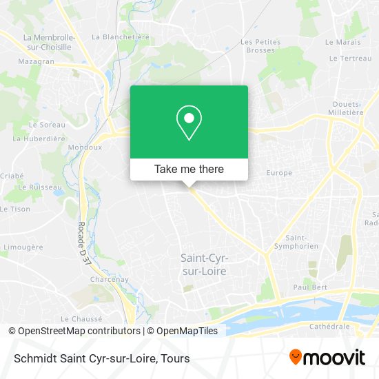 Schmidt Saint Cyr-sur-Loire map