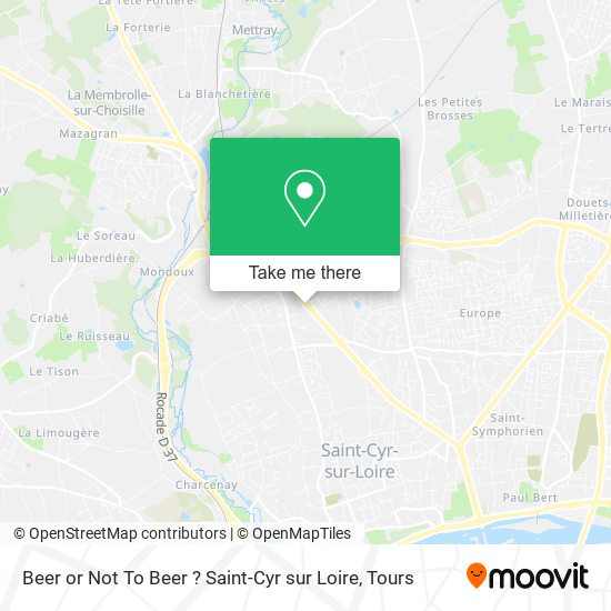 Beer or Not To Beer ? Saint-Cyr sur Loire map