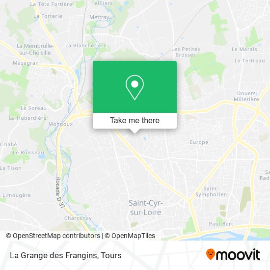 Mapa La Grange des Frangins