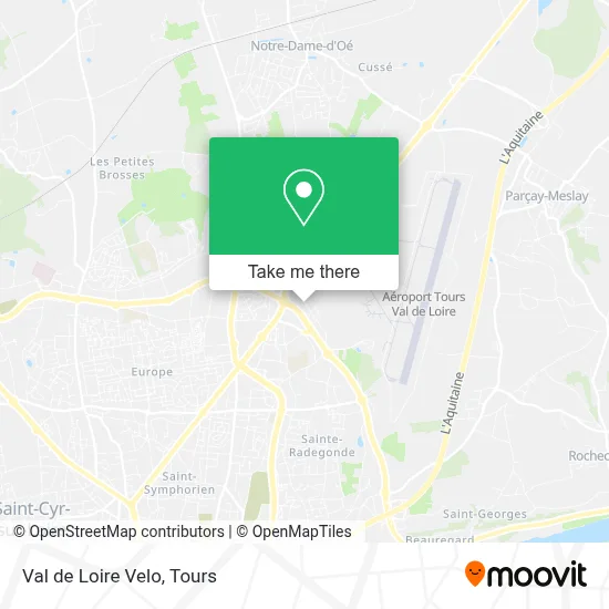 Val de Loire Velo map