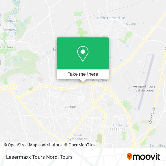 Lasermaxx Tours Nord map