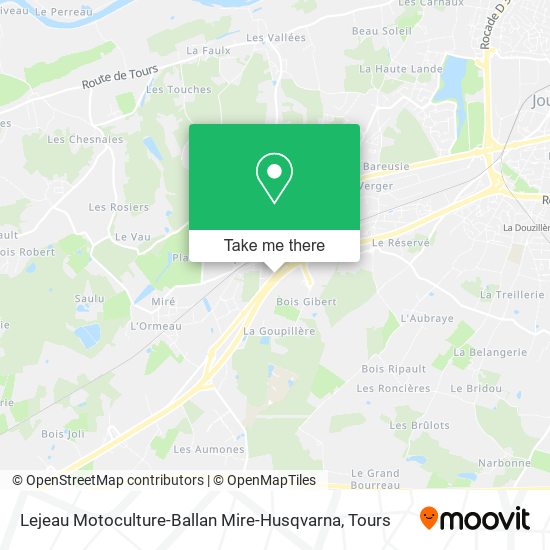 Mapa Lejeau Motoculture-Ballan Mire-Husqvarna