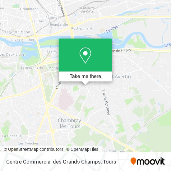 Centre Commercial des Grands Champs map