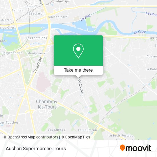 Auchan Supermarché map