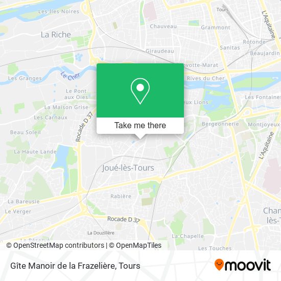 Gîte Manoir de la Frazelière map