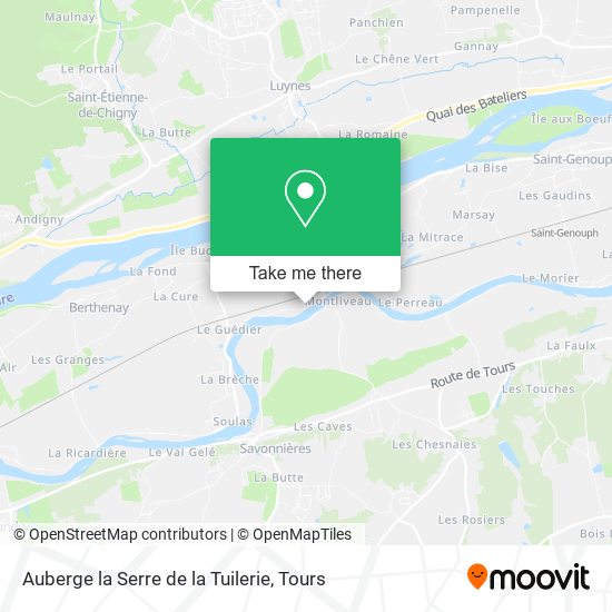Auberge la Serre de la Tuilerie map