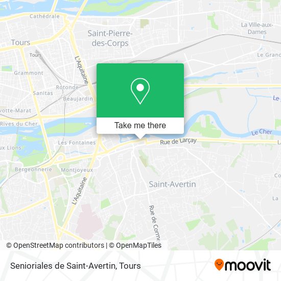 Senioriales de Saint-Avertin map