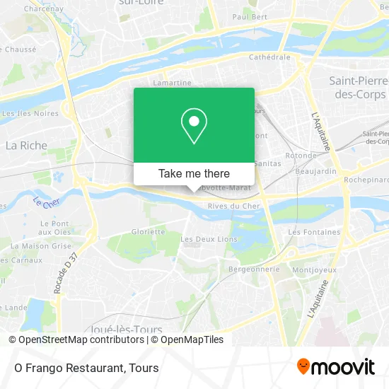 O Frango Restaurant map