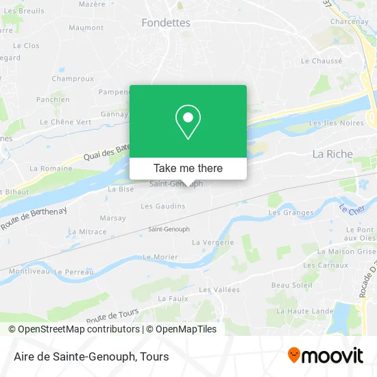 Aire de Sainte-Genouph map