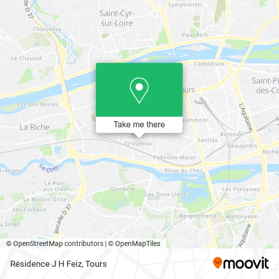 Résidence J H Feiz map