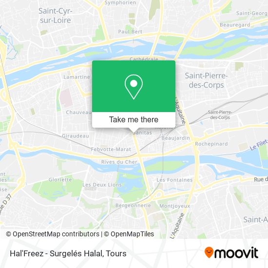 Hal'Freez - Surgelés Halal map