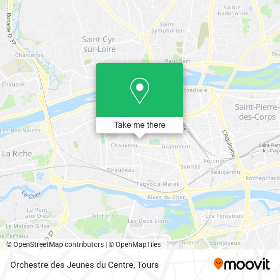 Orchestre des Jeunes du Centre map